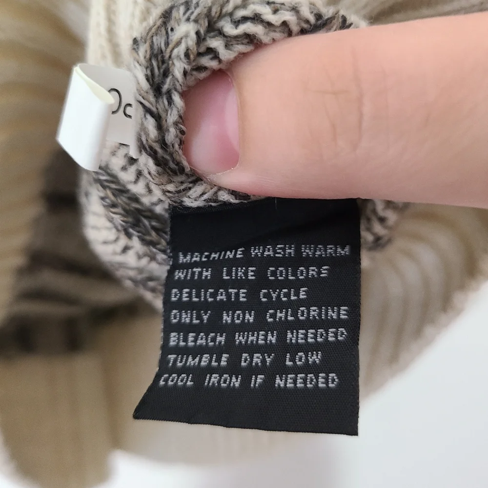 Munsingwear Vintage Mens M Striped Cable Knit Sweater Neutral Grandpacore NWT‎